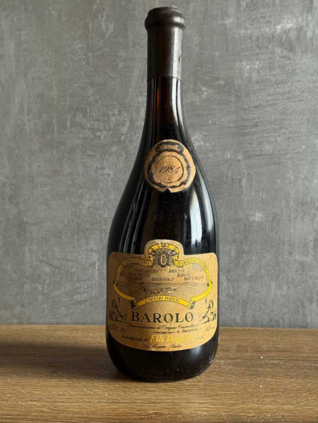 Вино F.lli Dogliani Barolo 1984 года.