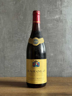 Вино Giorgio Carnevale Barolo 1974 года.