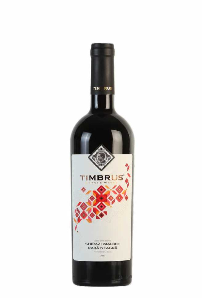 Вино «Shiraz - Malbec - Rara Neagra» 2023 Timbrus. 0,75 Вино «Shiraz - Malbec - Rara Neagra» 2023 Timbrus. 0,75