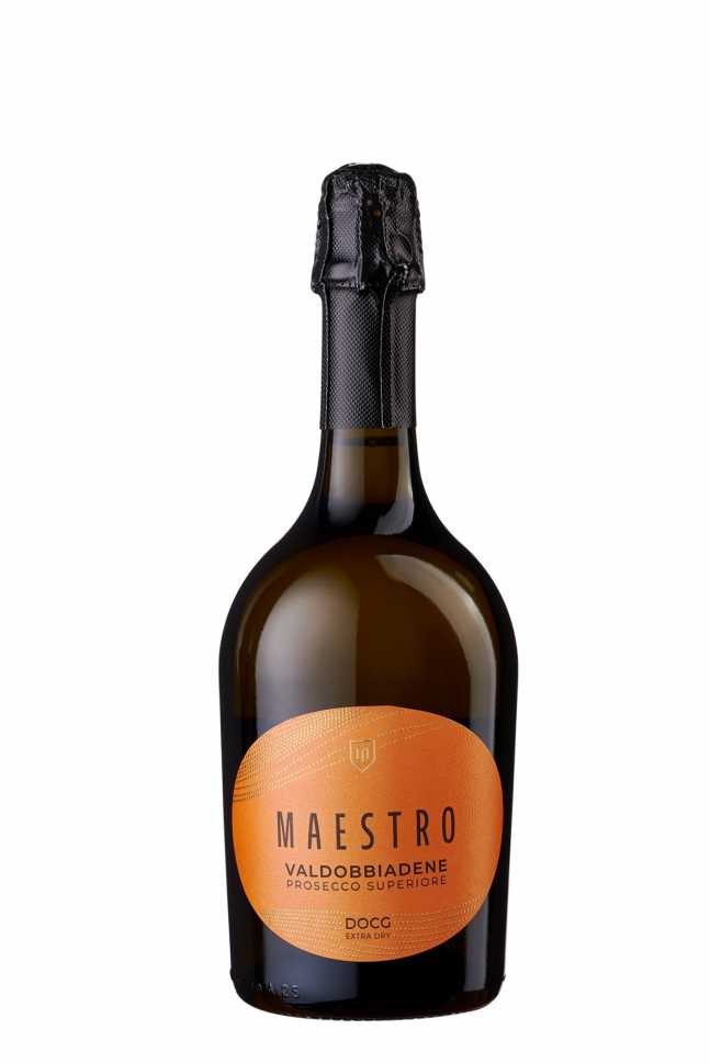 Шампанское «Maestro» Valdobbiadene 2023 Prosecco Superiore DOCG, экстра-сухое белое. 0,75 Шампанское «Maestro» Valdobbiadene 2023 Prosecco Superiore DOCG, экстра-сухое белое. 0,75