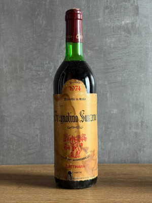 Вино Grignolino Sanzeno Gattinara 1974 года.