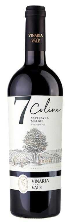 Вино «7 Coline» 2023 Saperavi & Malbec, Vinaria din Vale. 0,75
