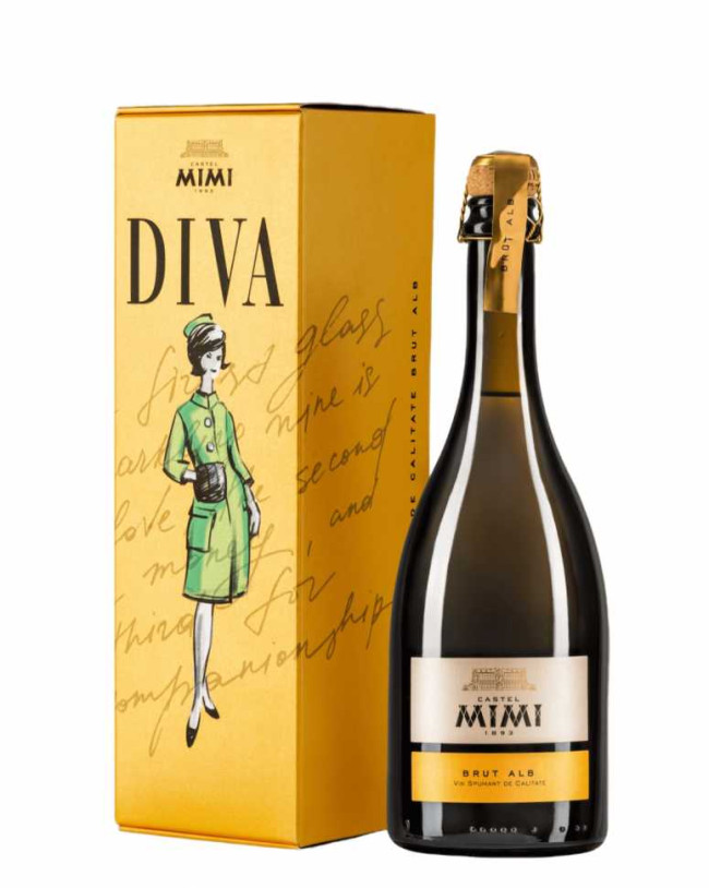 Шампанское «Diva» 2021 белое брют, Castel Mimi. 0,75 в коробке Шампанское «Diva» 2021 белое брют, Castel Mimi. 0,75 в коробке