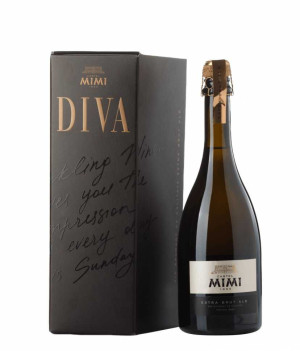 Шампанское «Diva» 2021 белое экстра-брют, Castel Mimi. 0,75 в коробке