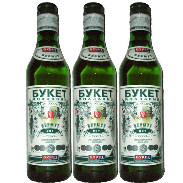 Вино «Вермут Сухой» Букет Молдавии. 0,5 л.