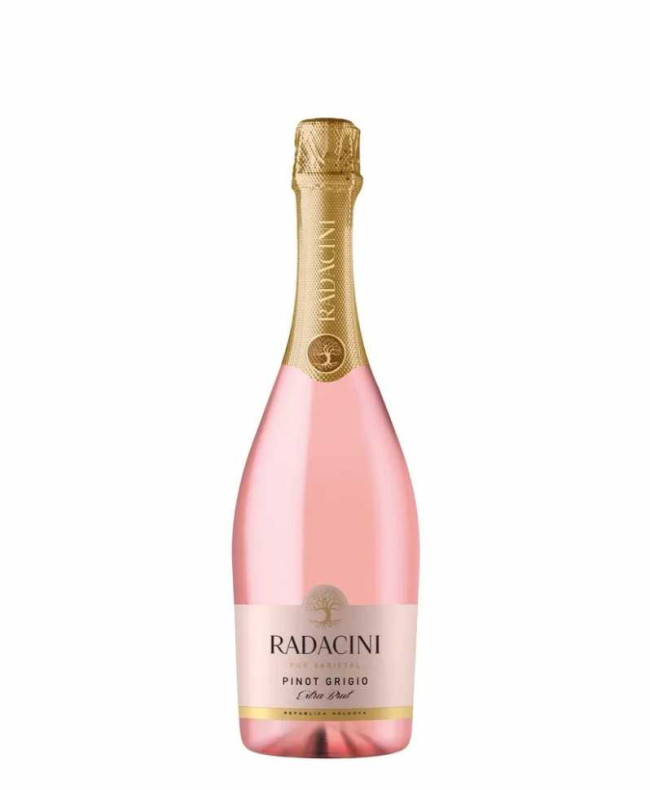 Шампанское «Pinot Grigio» экстра-брют розовое, Radacini. 0,75 Шампанское «Pinot Grigio» экстра-брют розовое, Radacini. 0,75