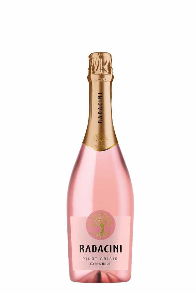 Шампанское «Pinot Grigio» экстра-брют розовое, Radacini. 0,75 Шампанское «Pinot Grigio» экстра-брют розовое, Radacini. 0,75