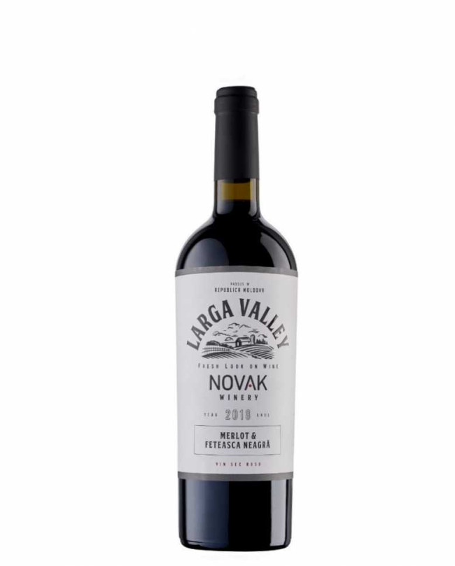 Вино «Merlot & Feteasca Neagra» 2018 Larga Valley. 0,75 Вино «Merlot & Feteasca Neagra» 2018 Larga Valley. 0,75