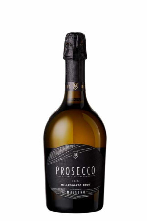 Шампанское «Prosecco» 2024 DOC, брют белое, Maestro. 0,75