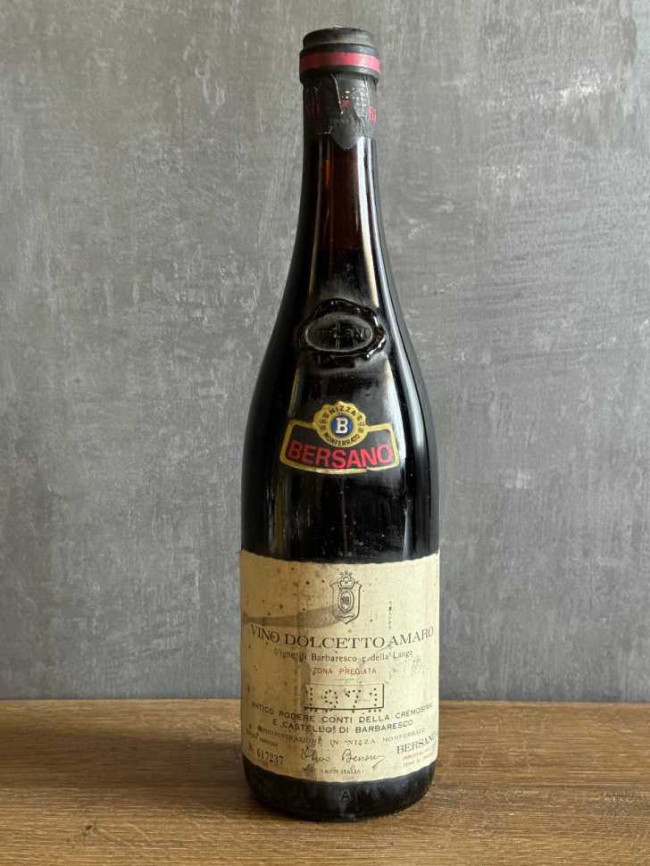 Вино Bersano Dolcetto Amaro 1971 года. Вино Bersano Dolcetto Amaro 1971 года.