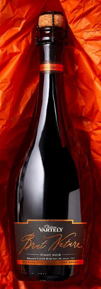 Шампанское «Brut Nature» Pinot Noir, Chateau Vartely. 0,75
